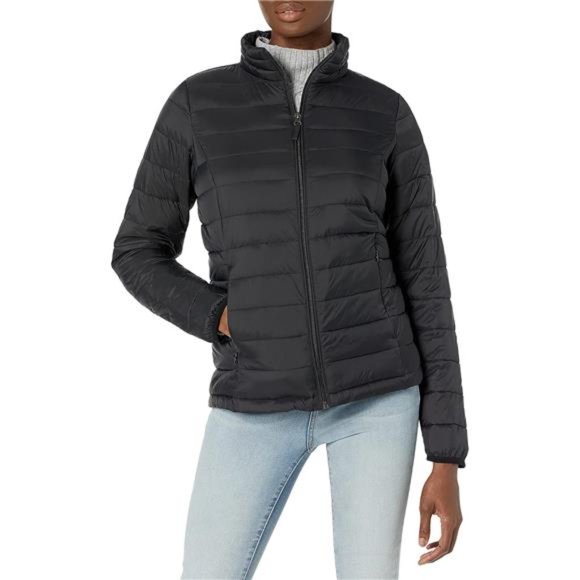 Lightweight Long-Sleeve Water-Resistant Puffer Jacket For Women